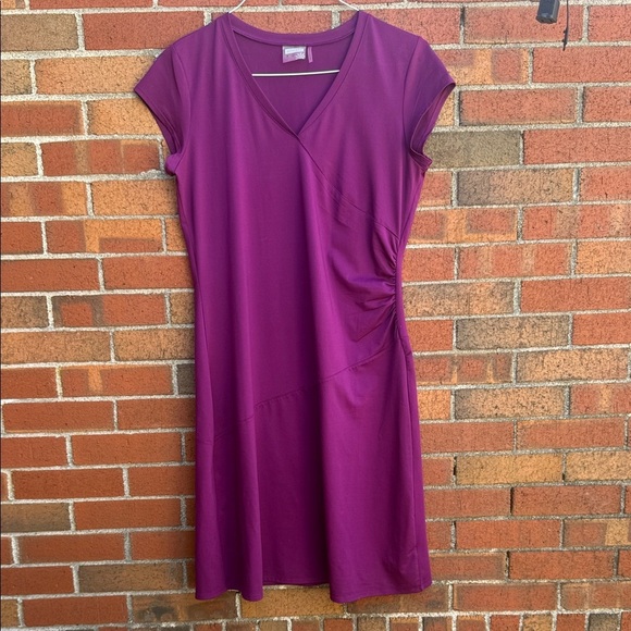 Athleta Dresses & Skirts - Athleta Magenta Wrap-Style Dress (M)